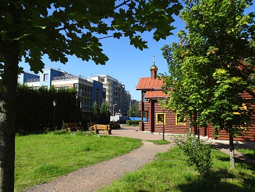 БФА В ОЗЕРКАХ, вид со стороны церкви